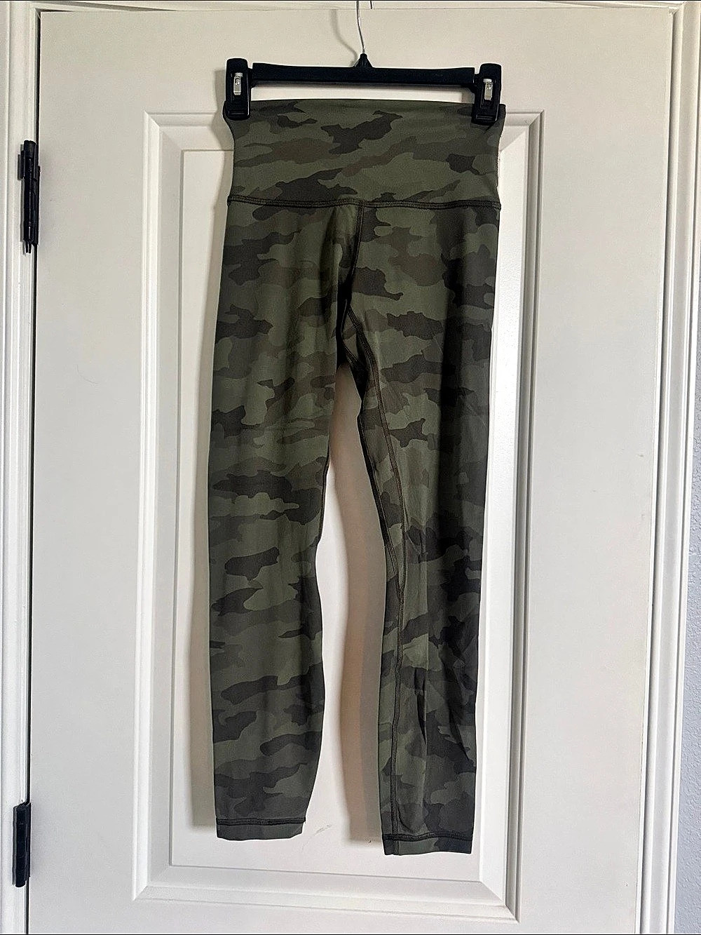 lululemon Align Pant II 25" Camo Leggings Green & Black Size 4